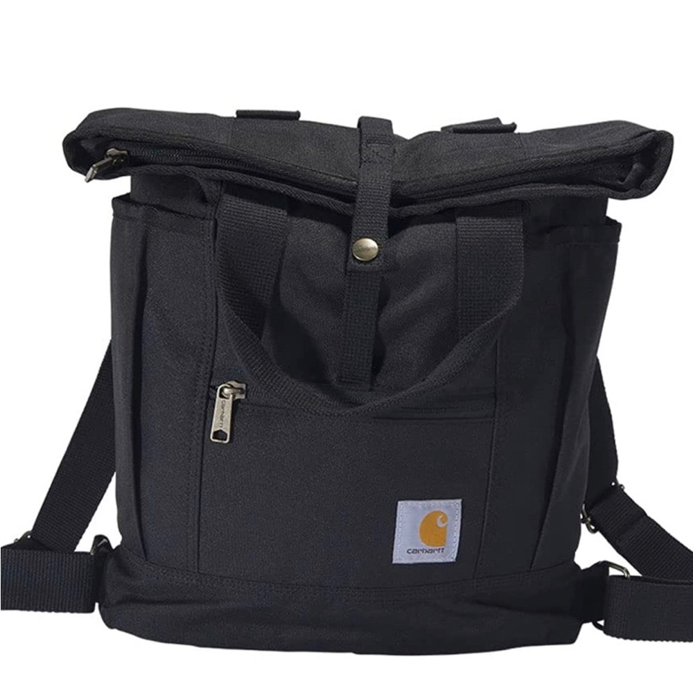 Carhartt Legacy Women's Hybrid Convertible Backpack Black Tote Bag EUC